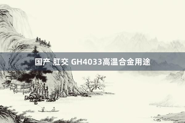 国产 肛交 GH4033高温合金用途