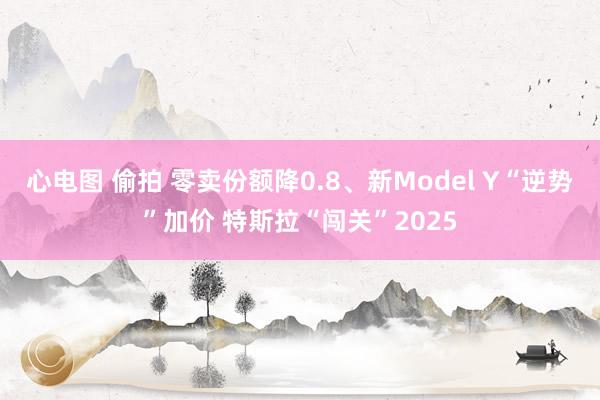 心电图 偷拍 零卖份额降0.8、新Model Y“逆势”加价 特斯拉“闯关”2025