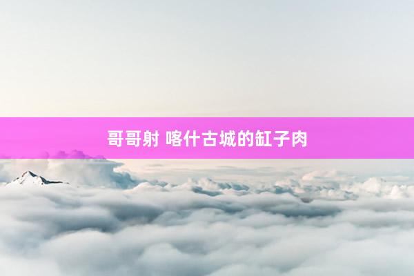 哥哥射 喀什古城的缸子肉