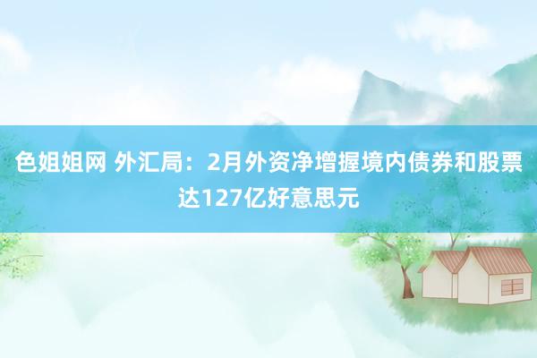 色姐姐网 外汇局：2月外资净增握境内债券和股票达127亿好意思元