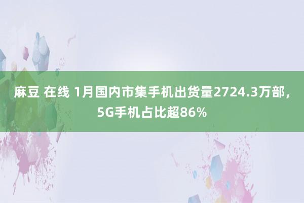 麻豆 在线 1月国内市集手机出货量2724.3万部，5G手机占比超86%